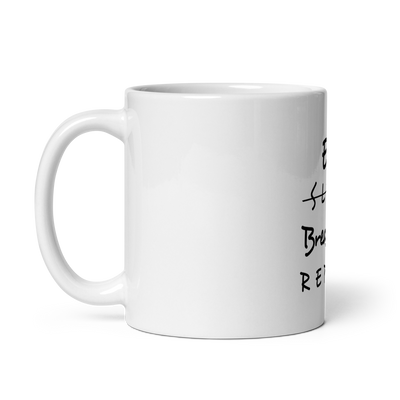 Eat Sleep Breastfeed Repeat White Mug