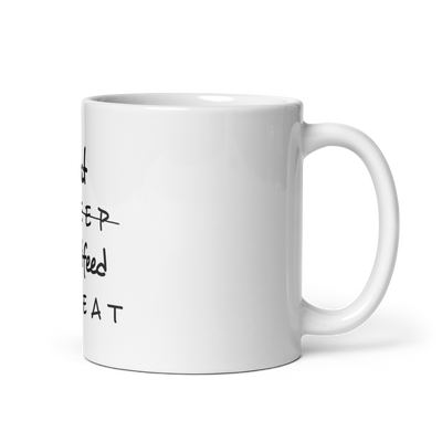 Eat Sleep Breastfeed Repeat White Mug